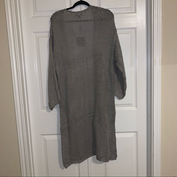 NWT JLUXLABEL Grey Lottie Balloon Sleeve Knit Cardigan - Picture 10 of 12